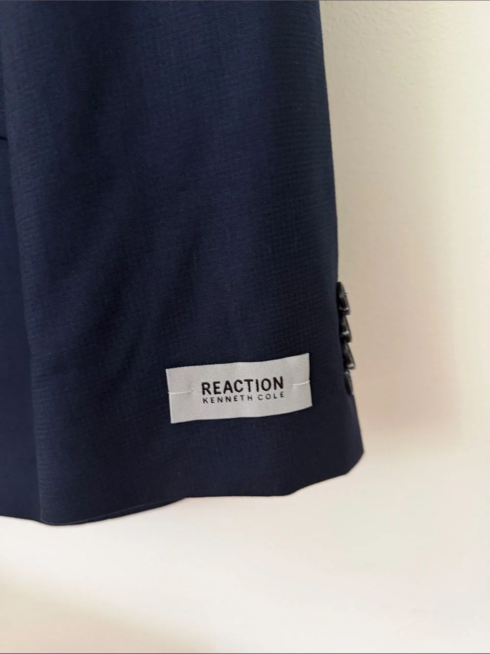 Kenneth Cole Reaction Men's Navy Two-Button Suit